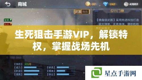 生死狙击手游VIP，解锁特权，掌握战场先机