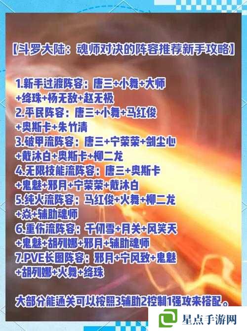 斗罗大陆魂师对决中，最强阵容搭配究竟是怎样的神秘组合？